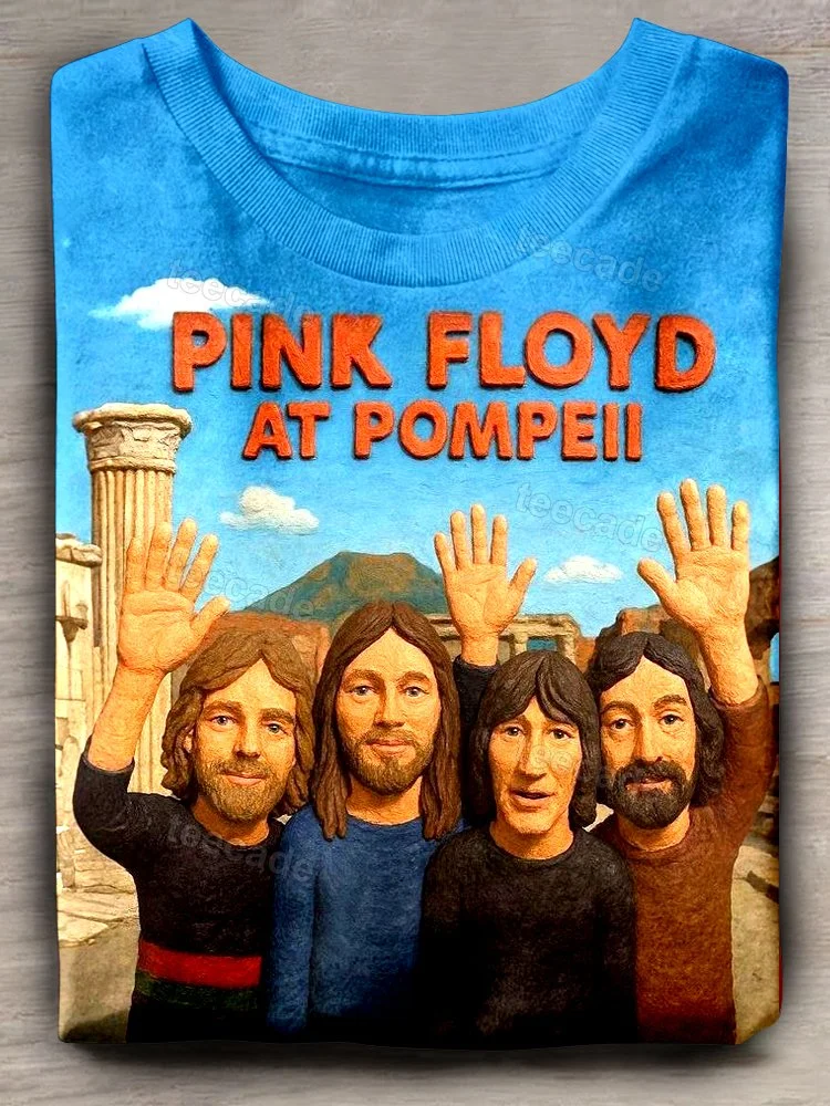 Teecade Teecade Pink Floyd Band Art Print T-shirt
