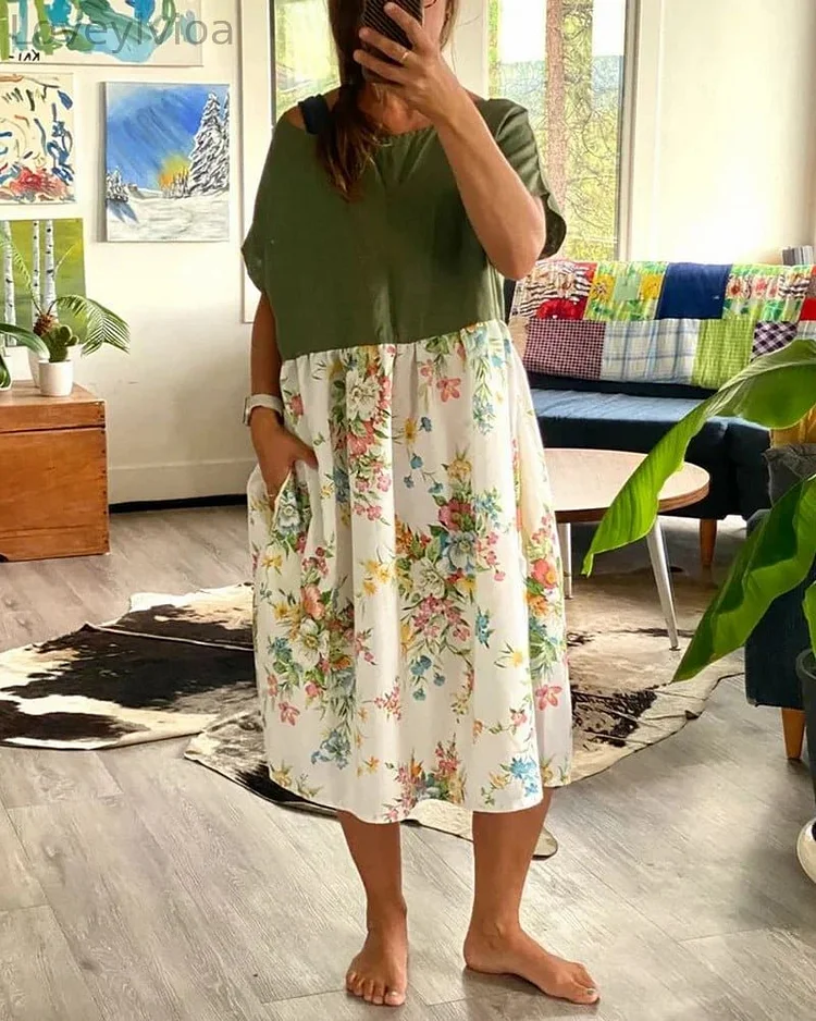 Women's Casual Resort Style Flowing Dress