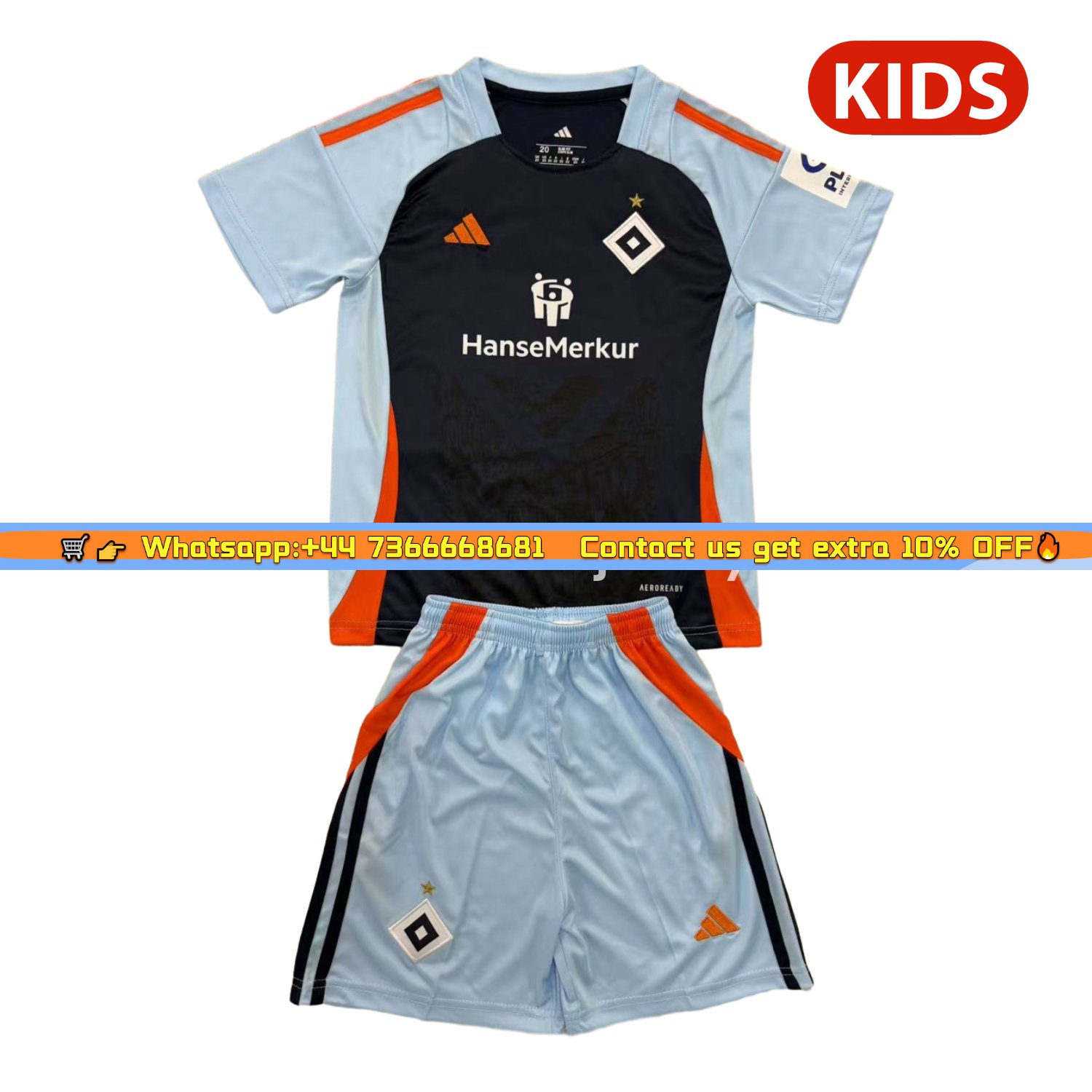 Hamburger SV 25-26 World Girls' Day Blue Special Kids Kit