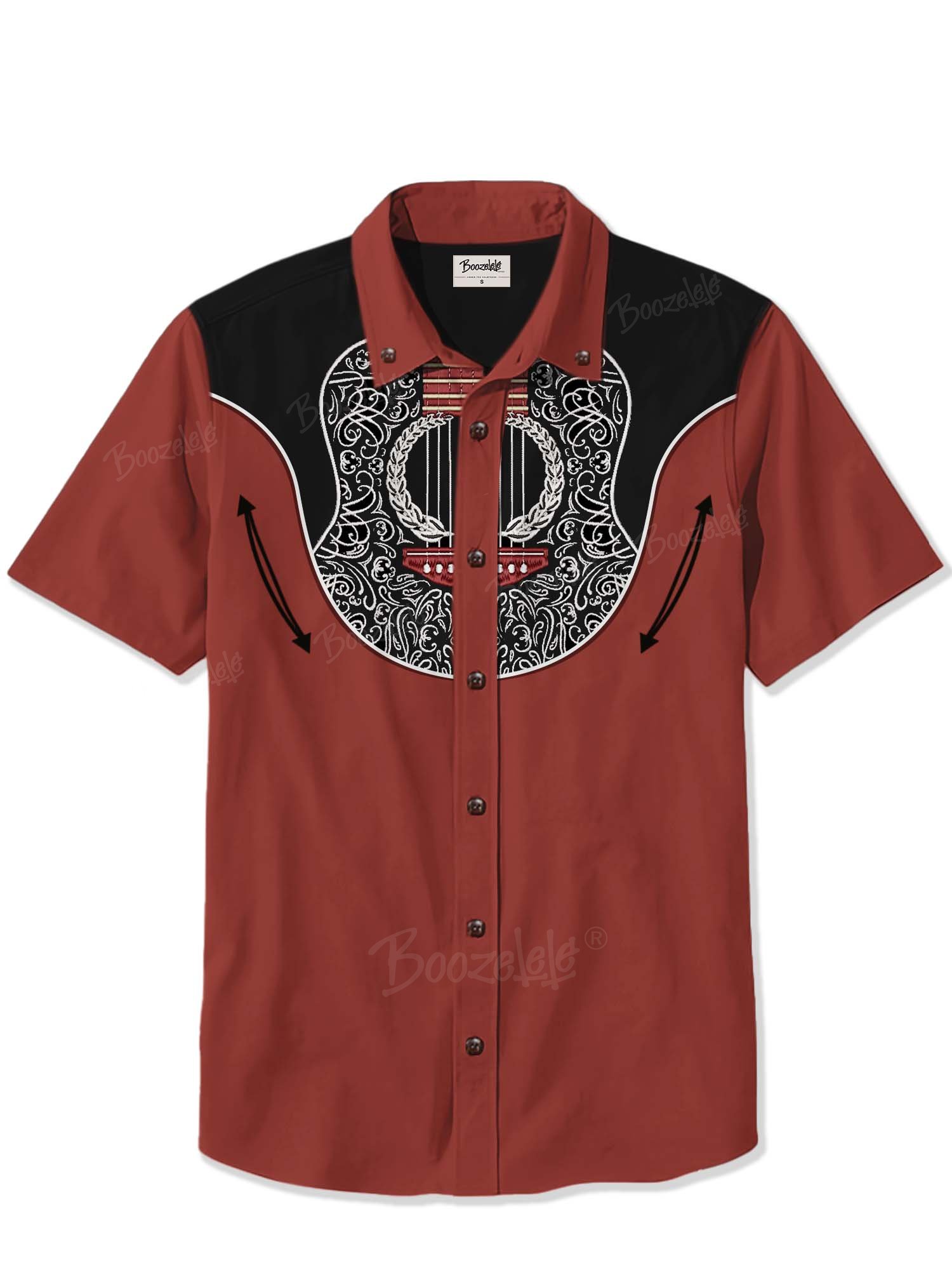 Country And Western Guitar - 100% Cotton Shirt