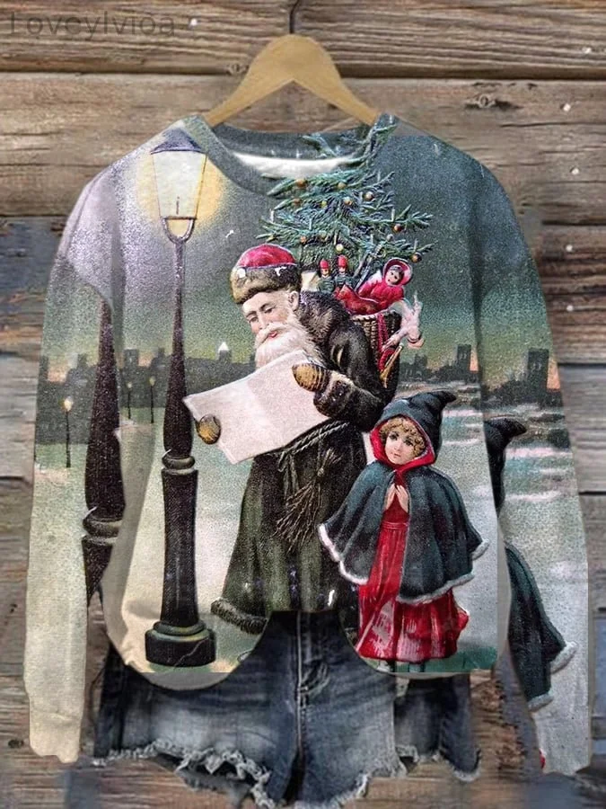 Women's Christmas Casual Printed Sweatshirt