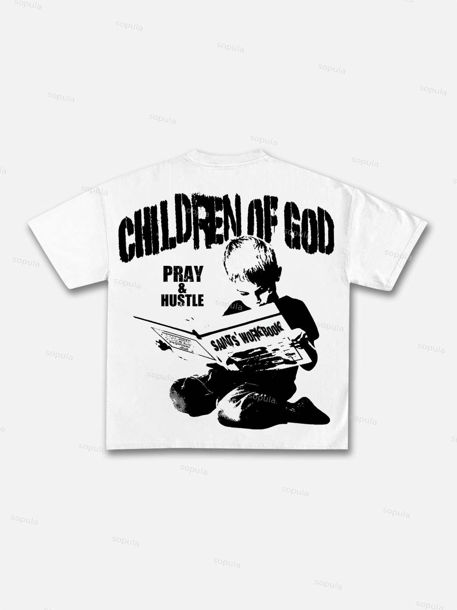 Saints' Workbook Son Of God Vintage Graphic Cotton T-shirt