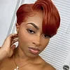 New Best Design Orange Color Short Pixed Cut Straight Wig