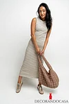 Kamila Striped Maxi Dress