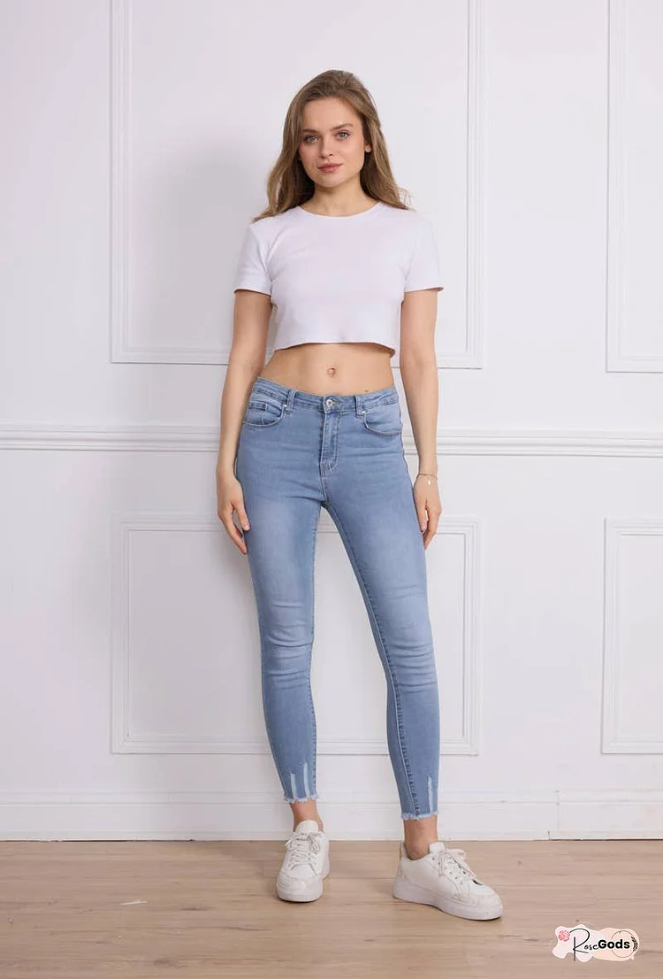 Women's Skinny Jeans - G2234 Blue