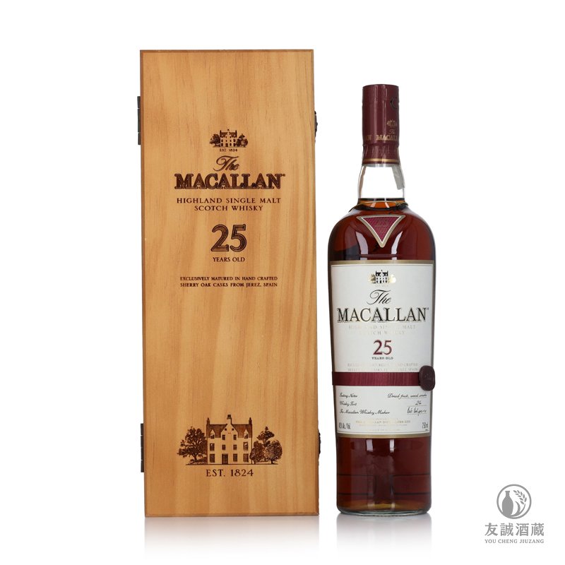 麥卡倫Macallan 25年雪莉桶 腰帶版 友誠酒藏