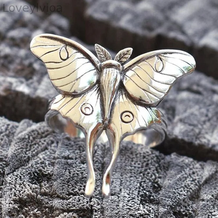 Vintage Silver Butterfly Ring