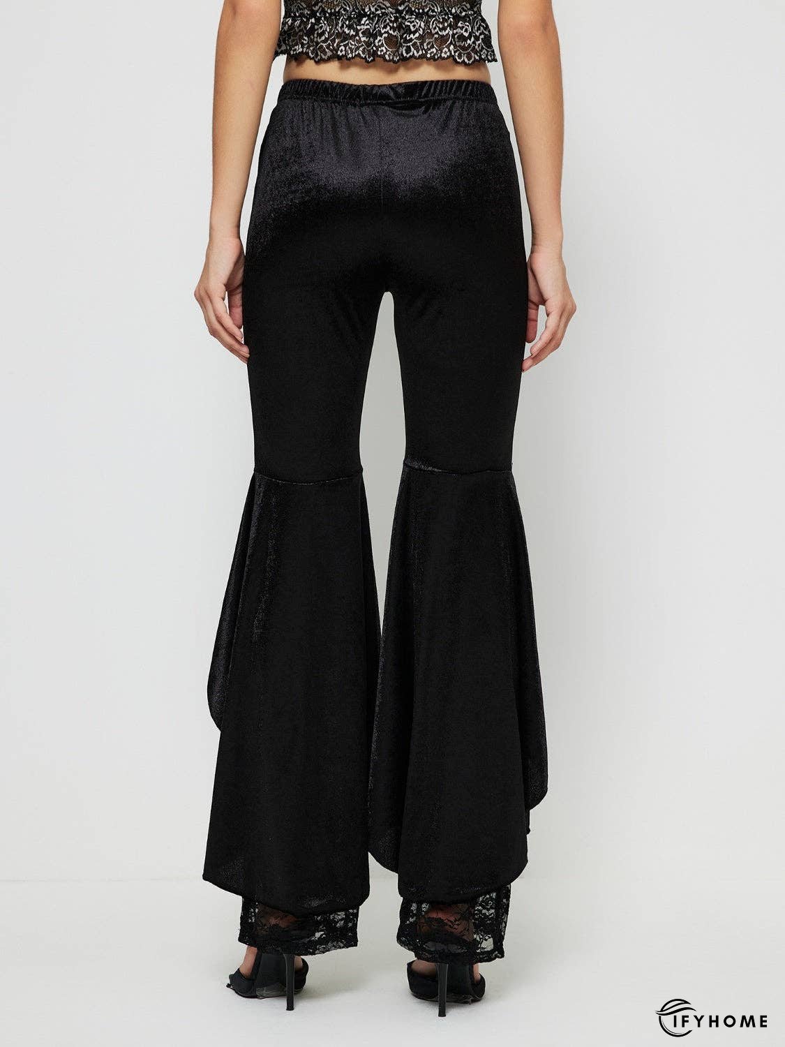 High Waist Lace Flare Pants | IFYHOME