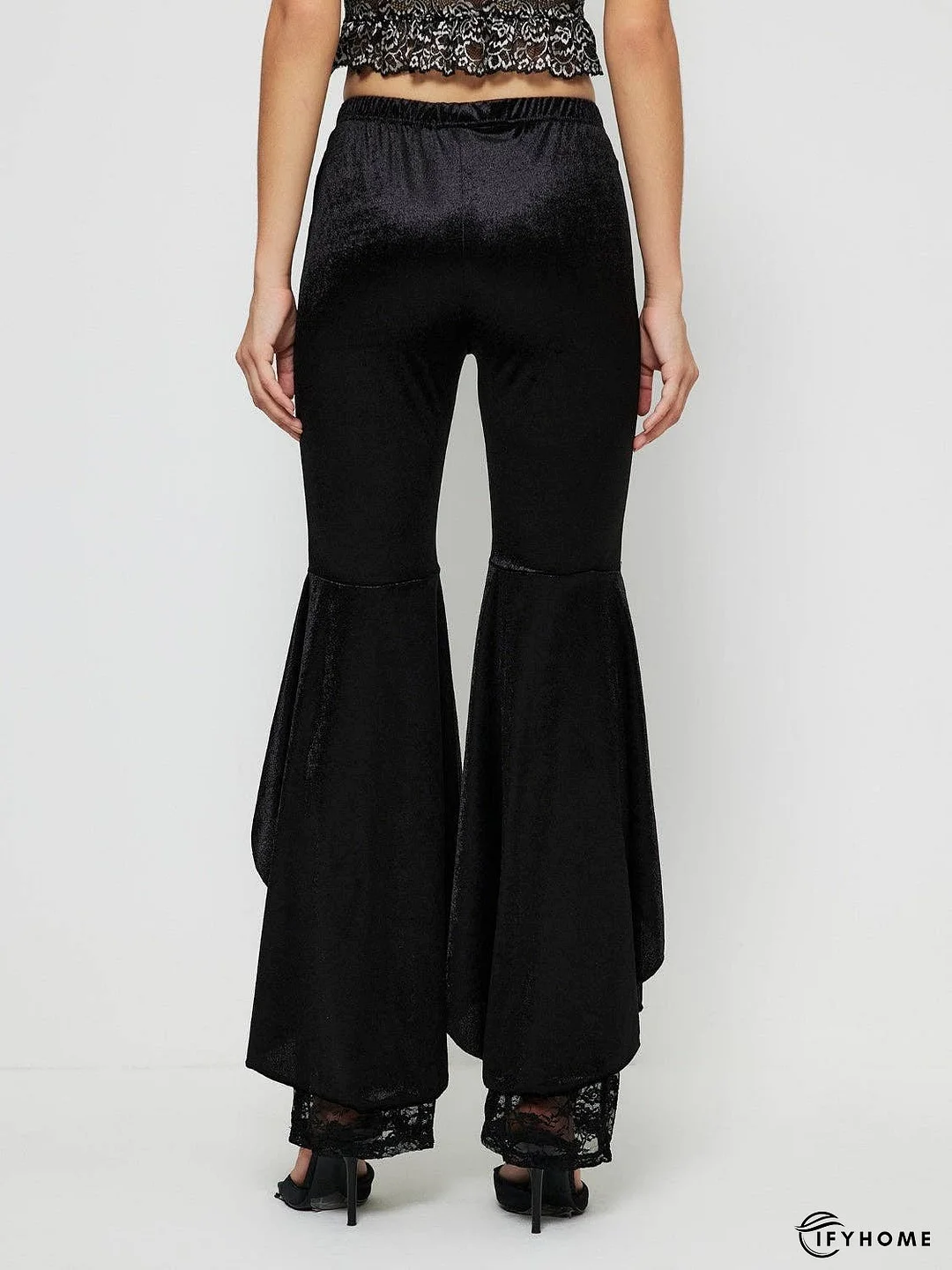 High Waist Lace Flare Pants | IFYHOME