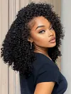 knots Curly Hair  Put on and Go Glueless Wig 150% High Density