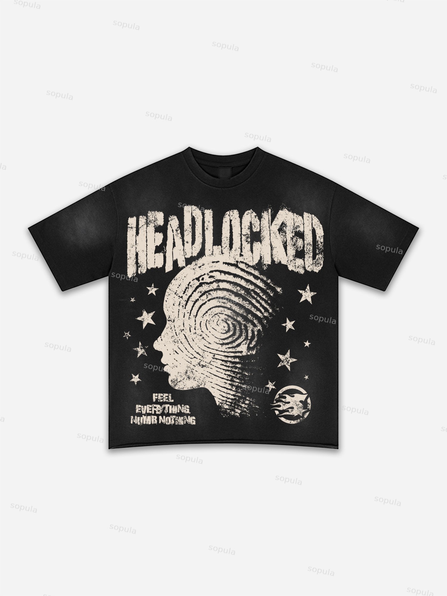 Mental Health Mental Distress Vintage Graphic Washed T-shirt