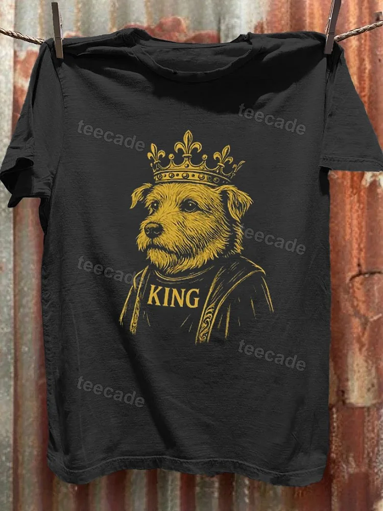 Teecade Teecade Majestic Dog King T-shirt