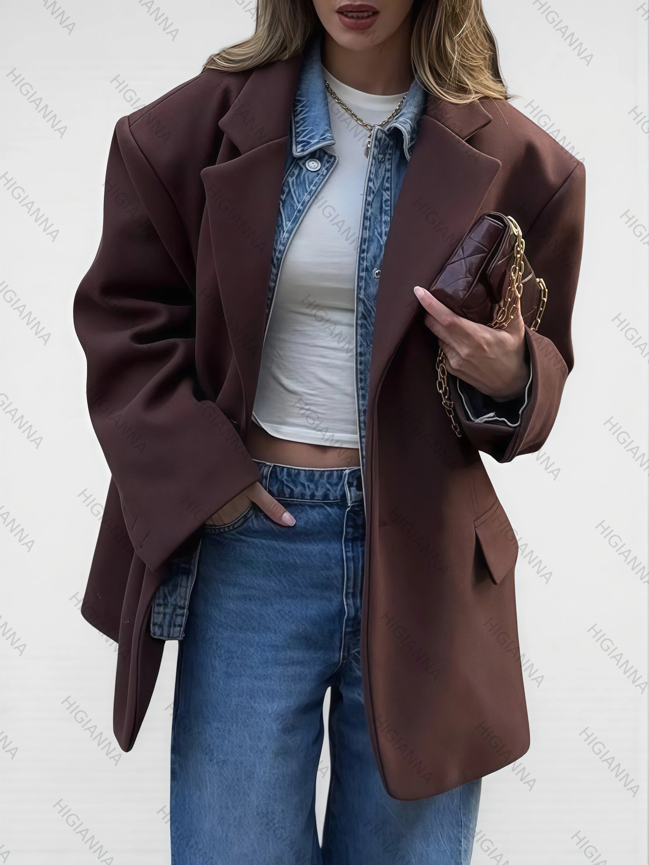 Oversized Lapel Blazer - HIGIANNA&reg;