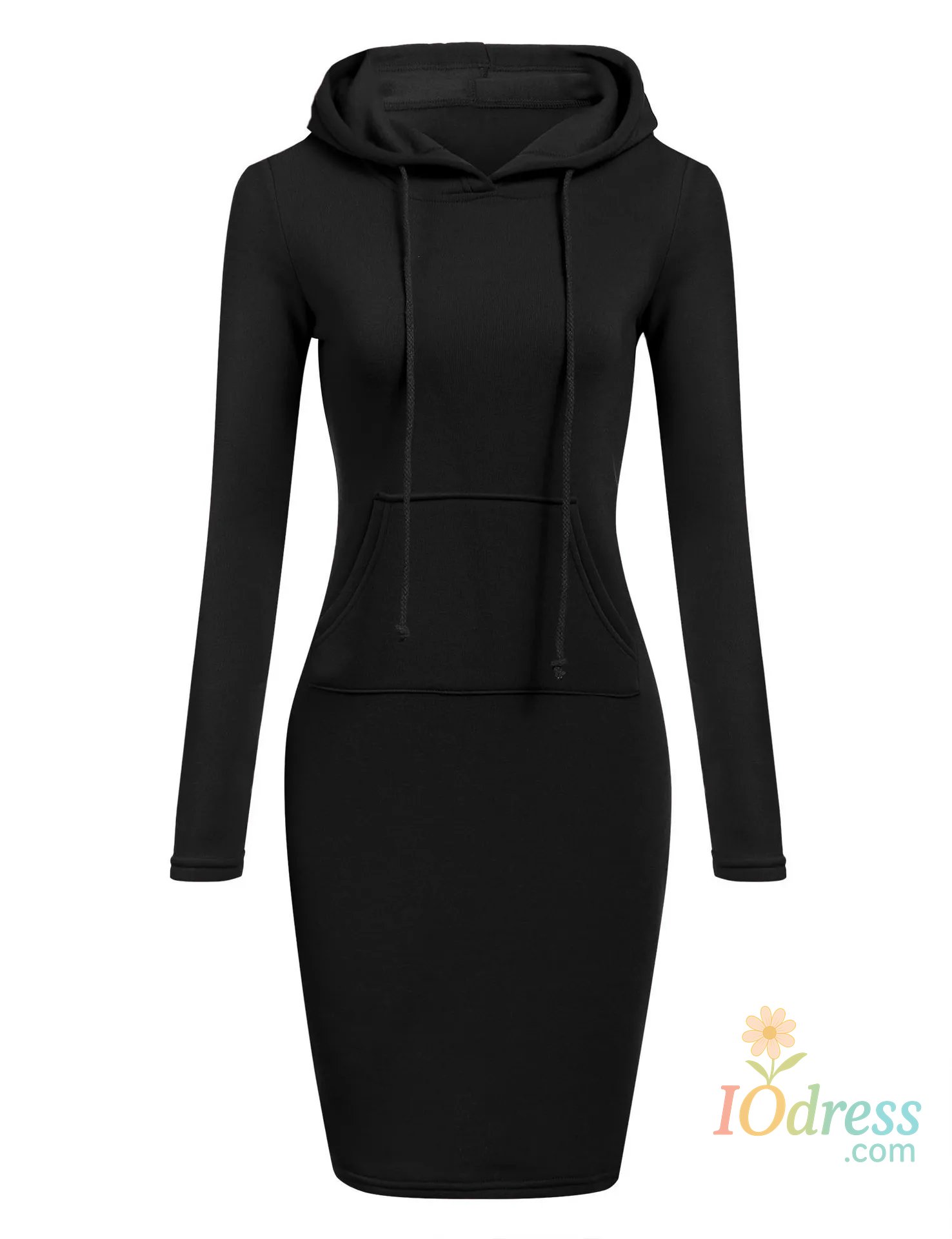 IO Dress Ladies Autumn Attire Women's Hooded Dresses Hoodie - Style Sweatshirt Dresses for Women Tops in Ladies Clothing