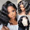 New Short Bob Deep Wave Black Wig For Women