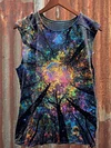 Unisex Tree Printed Vintage Fashion Loose Short Sleeve T-Shirt