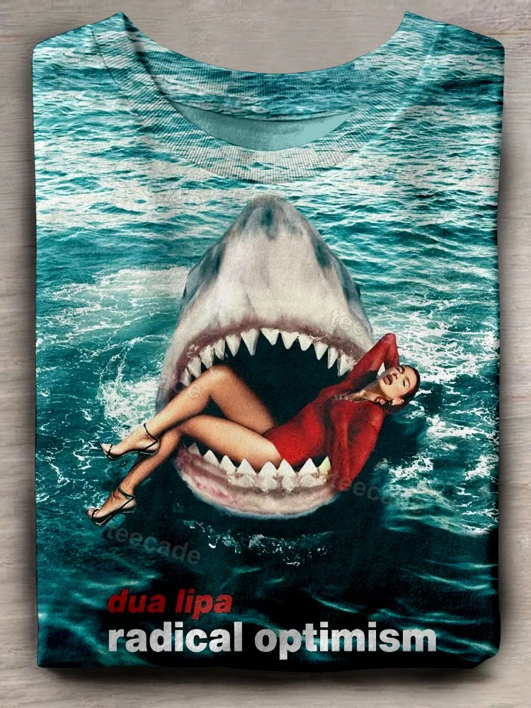 Teecade Teecade Dua Lipa The Singer Art Print T-shirt