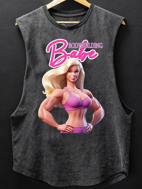 BAbe bodybuilding SCOOP BOTTOM COTTON TANK