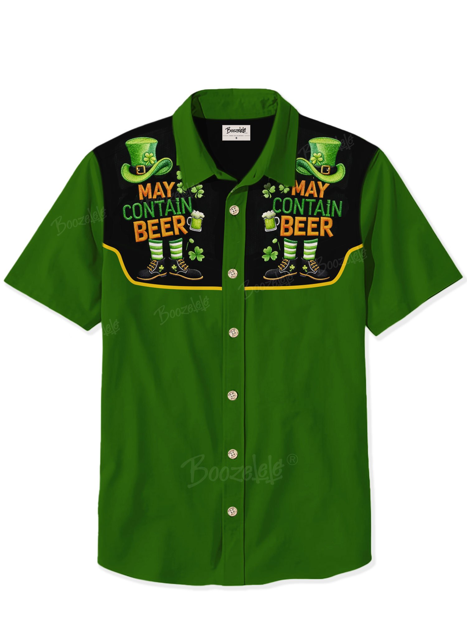 St. Patrick'S Day Beer Festival Drinking Pattern Shirt- 100% Cotton Shirt