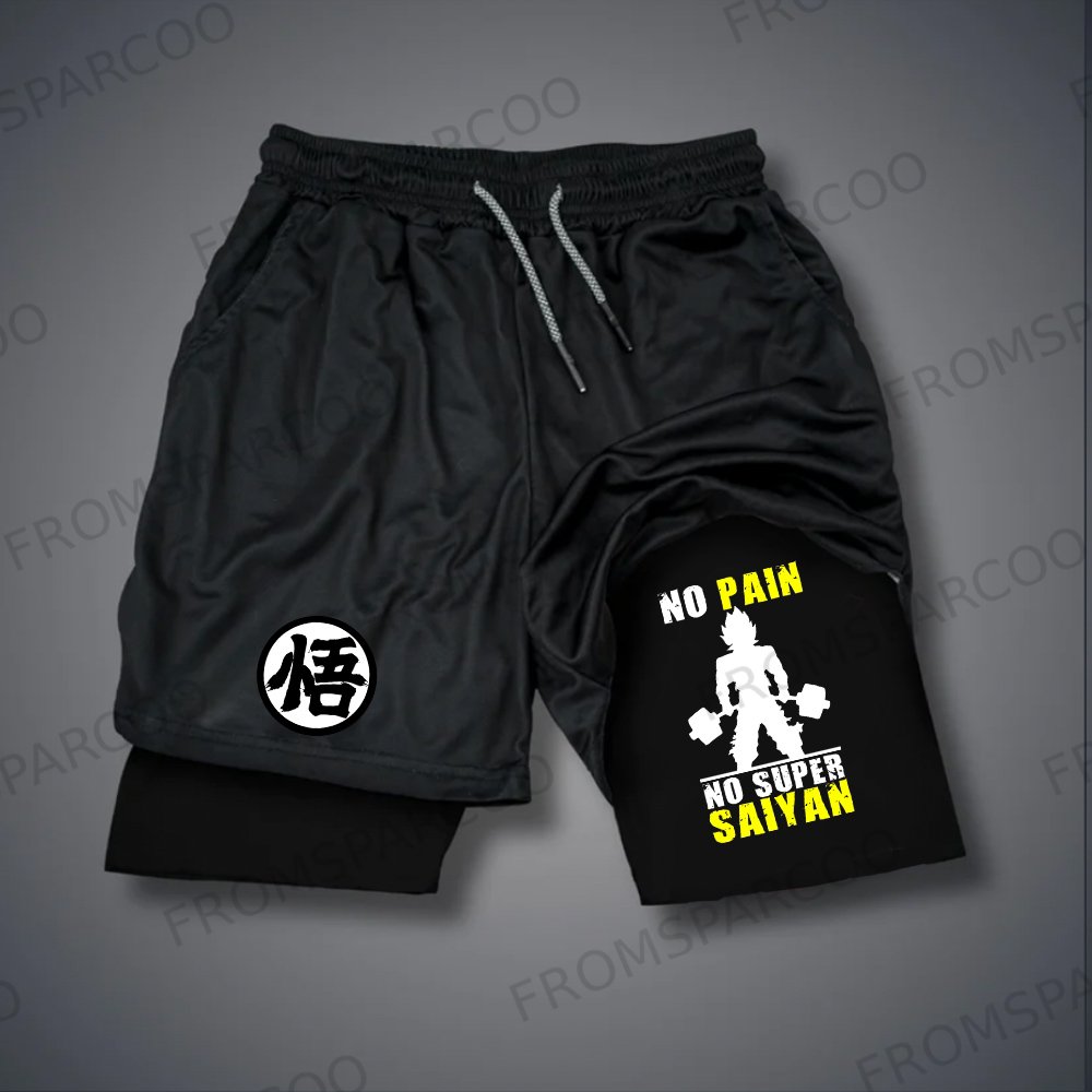 Casual Dragon Ball Anime Printed Gym Shorts