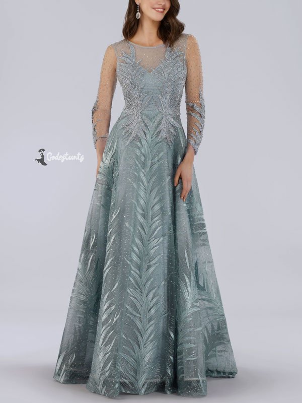 Lace see-through elegant ladies wedding dress