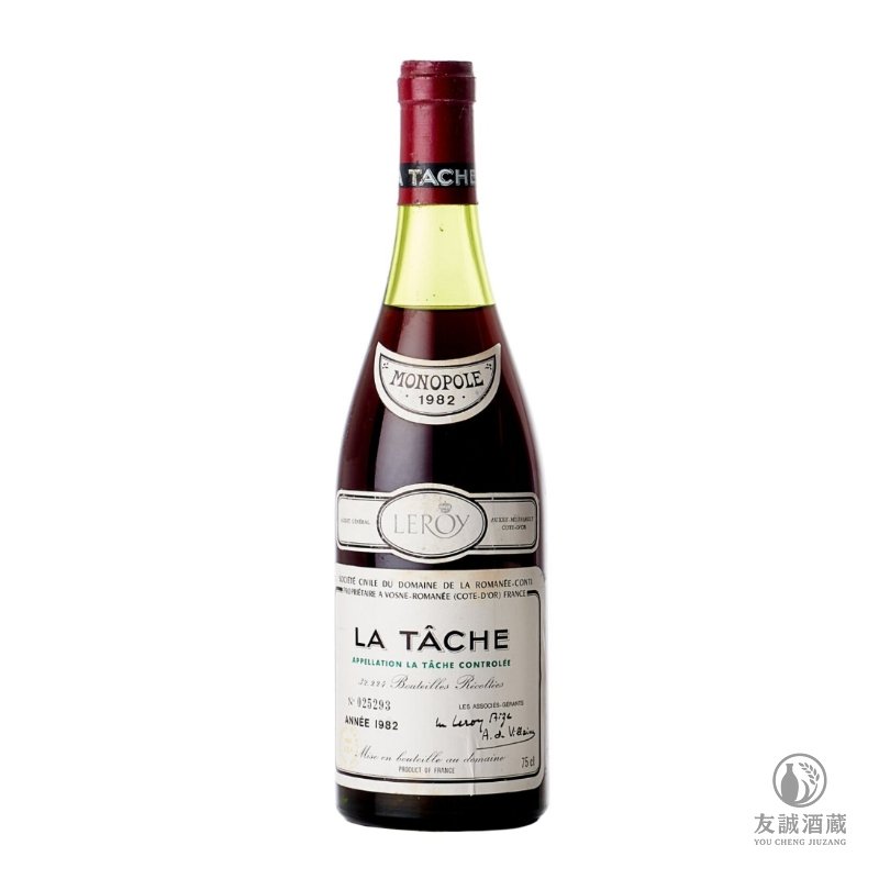 1982年 Roman&eacute;e-Conti La T&acirc;che 拉塔希特級園紅酒 友誠酒藏