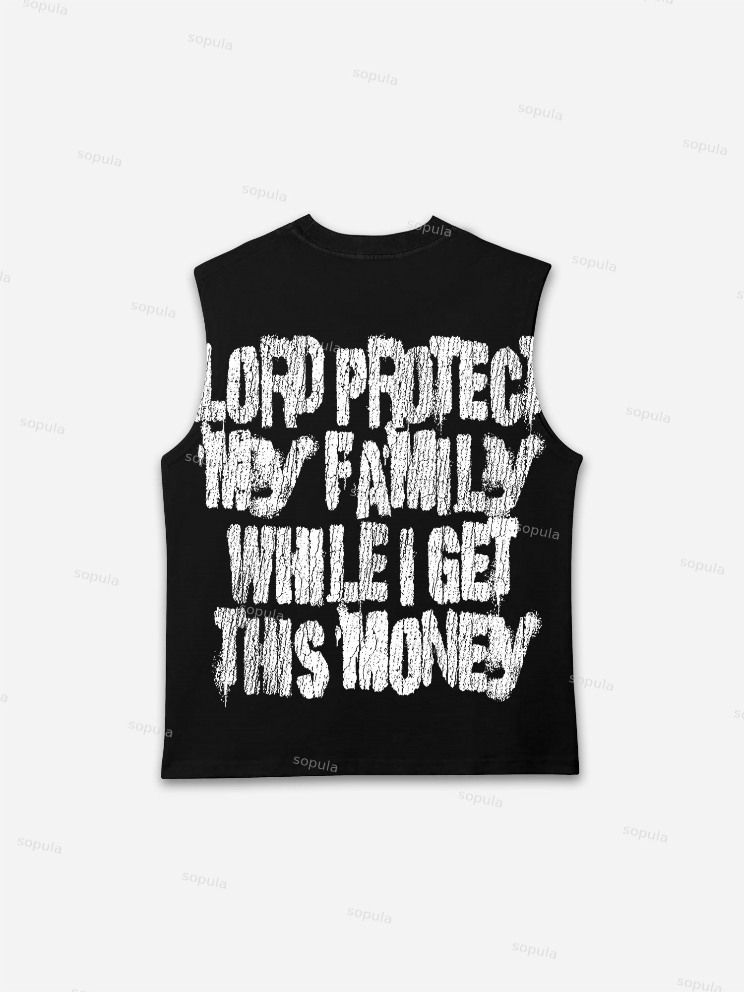 Get Rich Street Graphic Print Tank Top