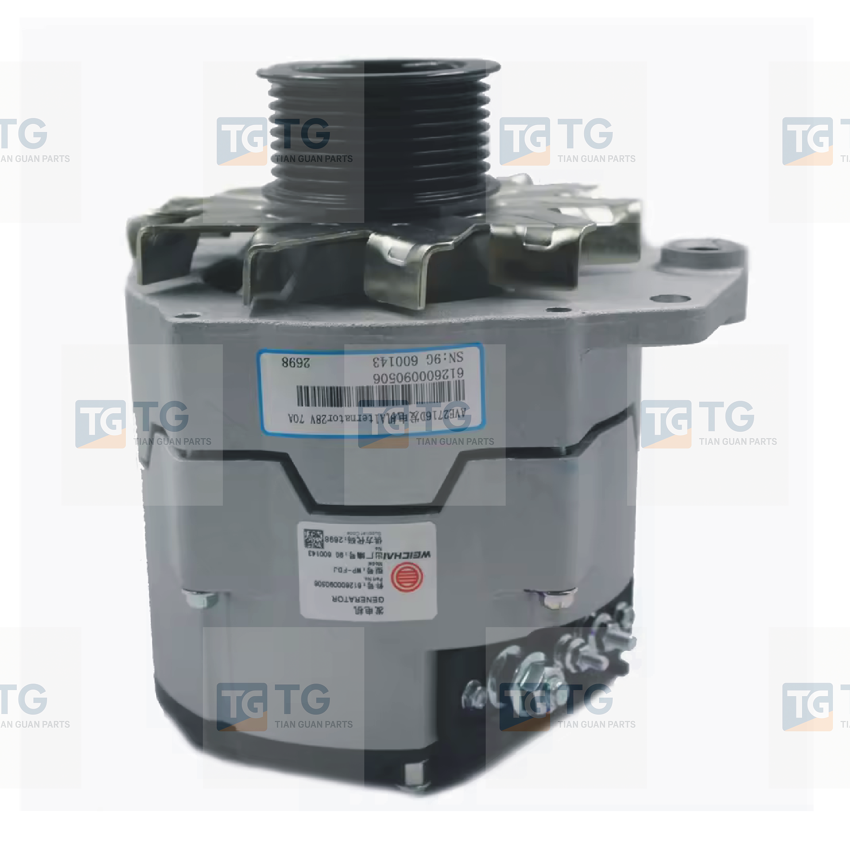 ATG20887 24V 70A Alternator for WEICHAI WD615  612600090506  612600090352