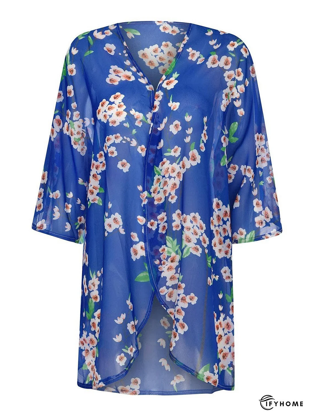 Open Front Half Sleeve Cover-Up | IFYHOME