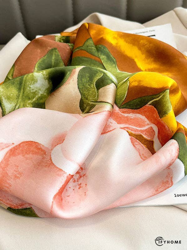 Square Floral Printed Scarfs&Hats | IFYHOME