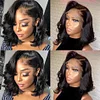 Short Bob Deep Wave Black Wig For Women