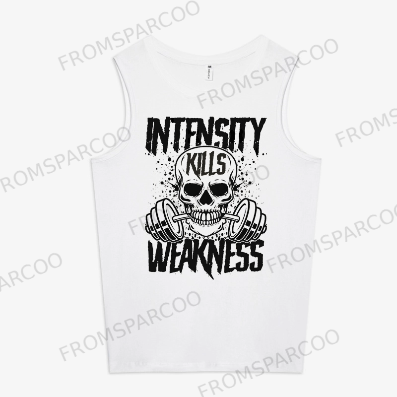 Intensity Weakness Skull Printed Women's Vest