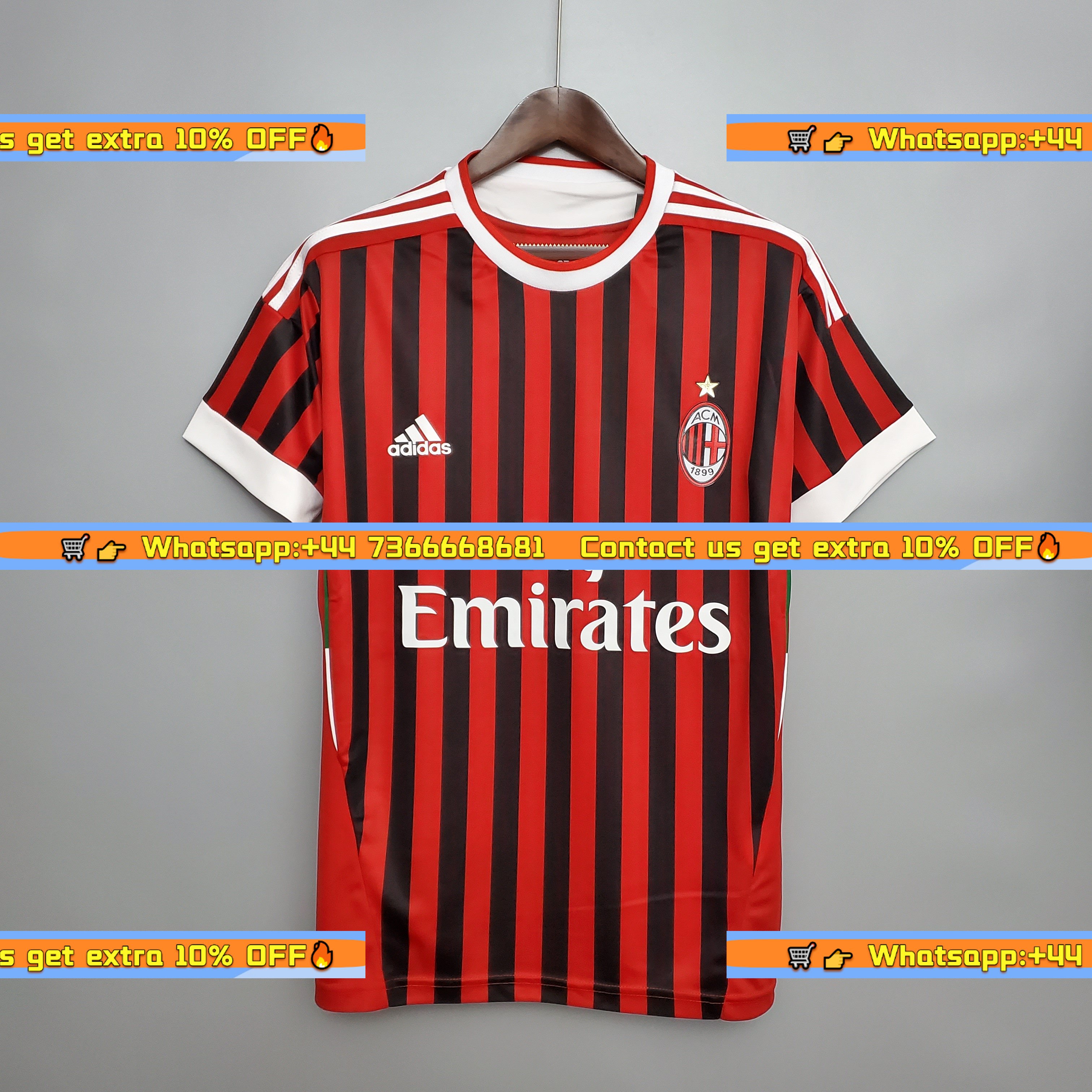 Retro AC Milan 11-12 Home Stadium Jersey