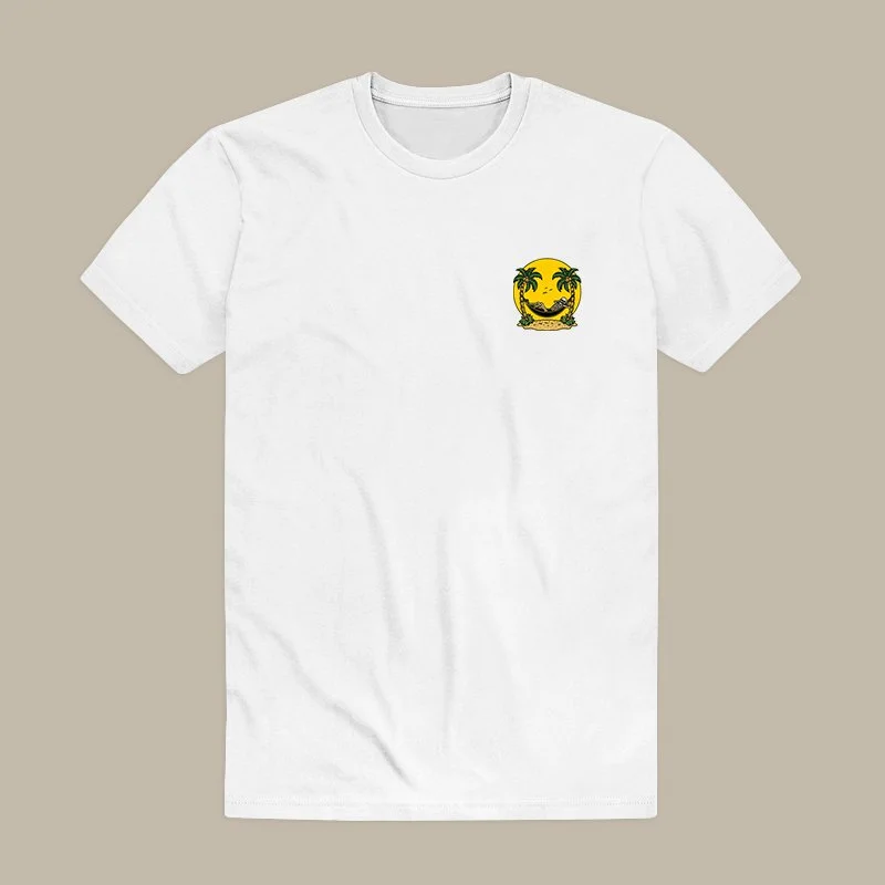 Another Day In Paradise Printed Skeleton T-shirt