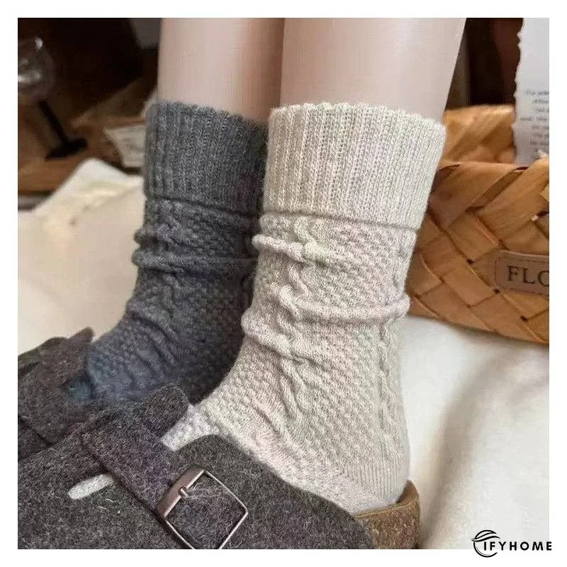 6-Color Mixed Jacquard Women's Sock Set | IFYHOME