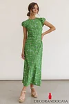 Ellianna Floral Maxi Dress in Green