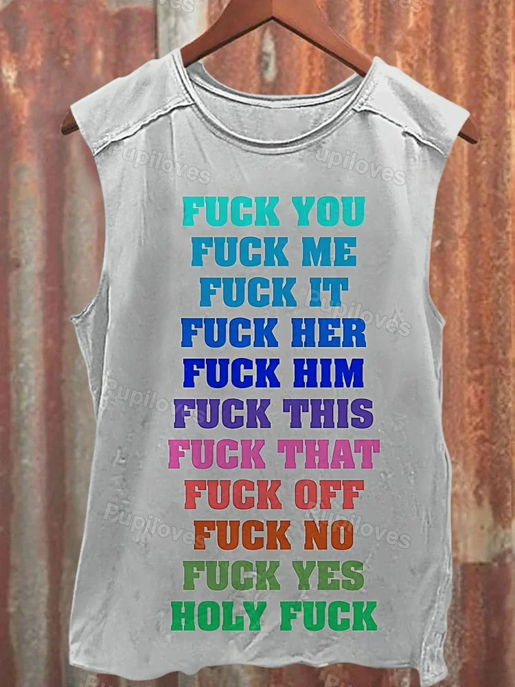 Pupiloves Pupiloves Fuck You Fuck Me Tank Top