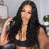 New Black Brazilian Long Water Wave Curly Wig