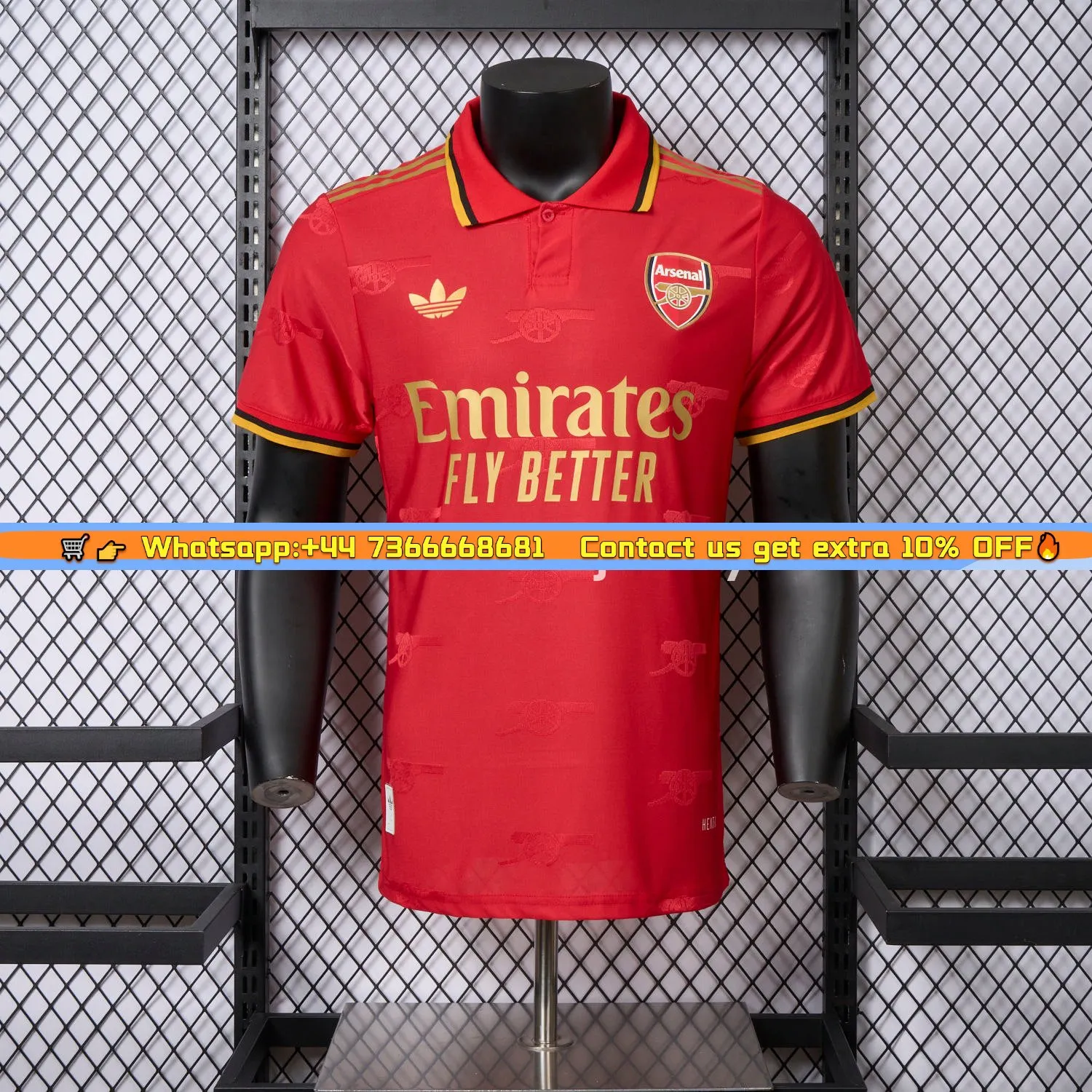 Arsenal 25-26 Red POLO Special Edition Jersey - Player Version