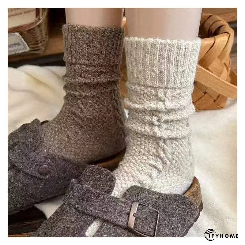 6-Color Mixed Jacquard Women's Sock Set | IFYHOME