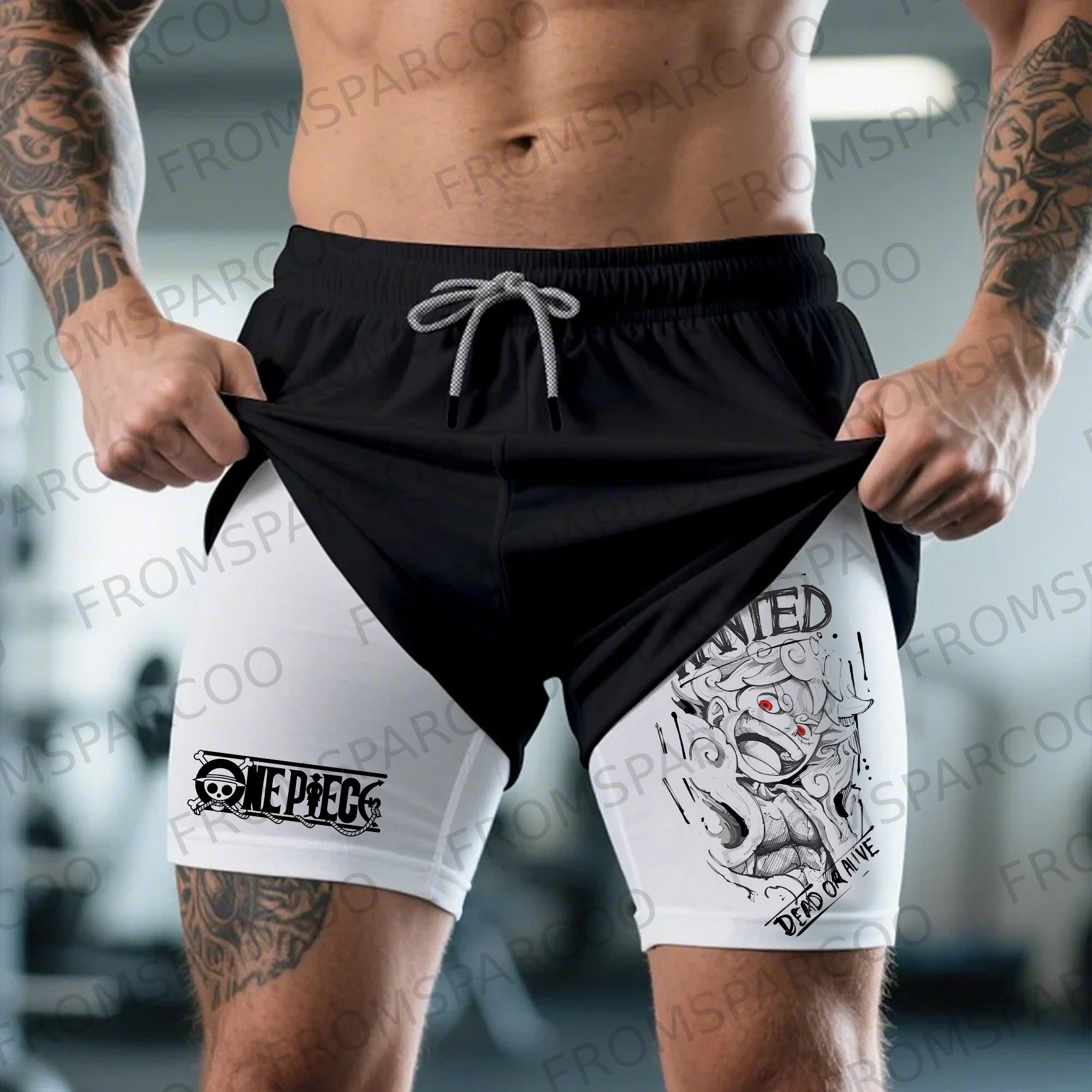 Unisex Casual Anime Gym Shorts
