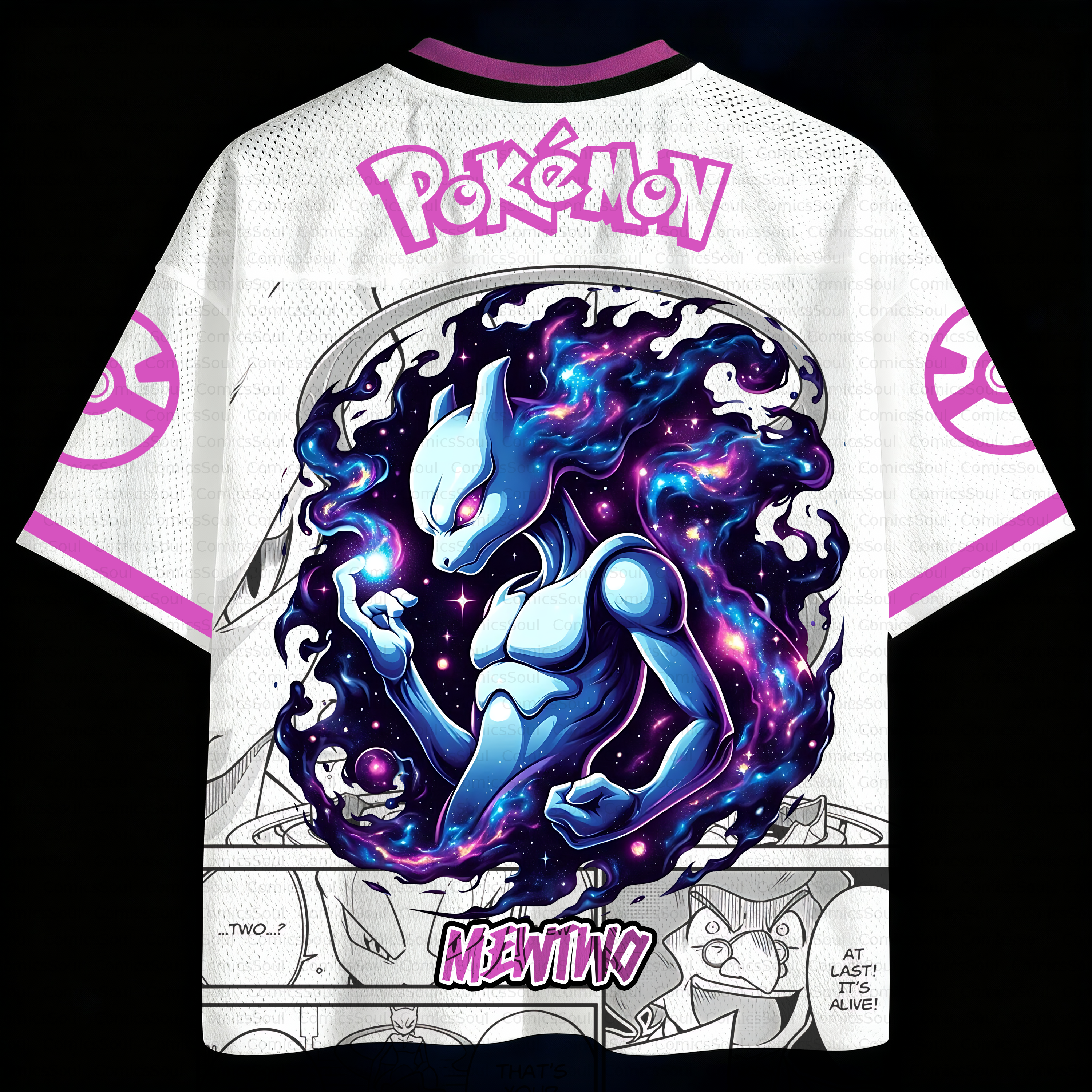 Unisex Anime Retro Mesh Sports Jersey T-Shirt