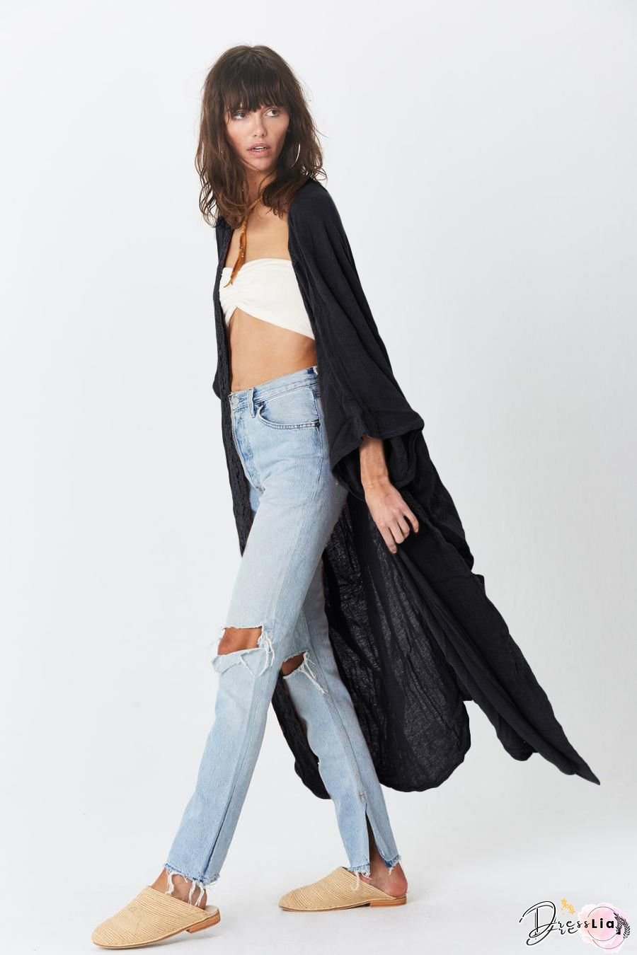 2025 New Women's Beach Cover Ups Long Kimono, Lightweight Sun Protective Swimwear Wrap, Loose Plus Size See Through Sheer Bathing Suit Outdoor Jacket, Swim Coverup Dress For Vacation, Pool, Swim Coverup Women, Swimsuit Coverup For Women