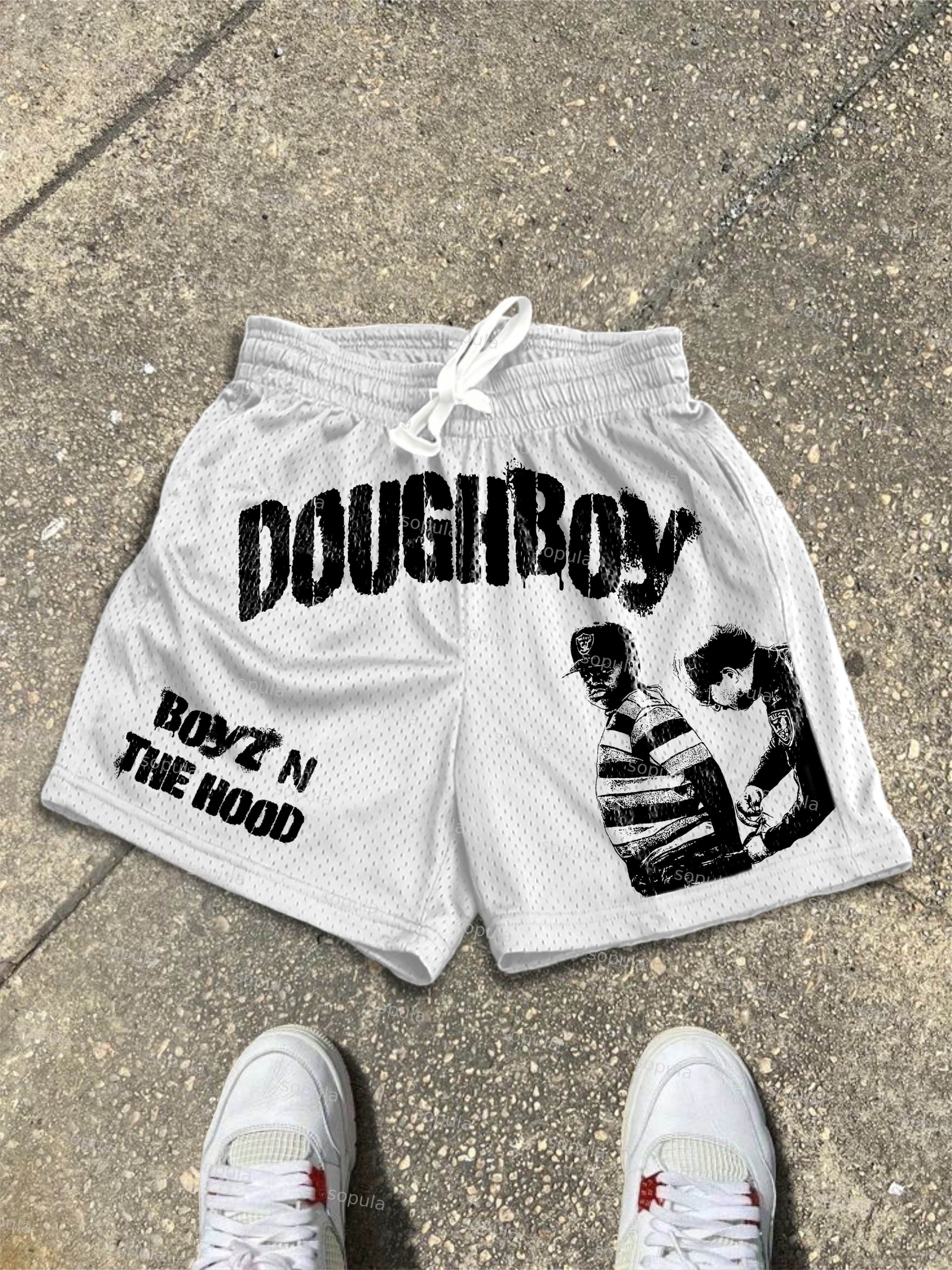 Boyz N The Hood Vintage Aged Graphic Shorts