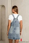 Koa Denim Mini Dress in Light Wash