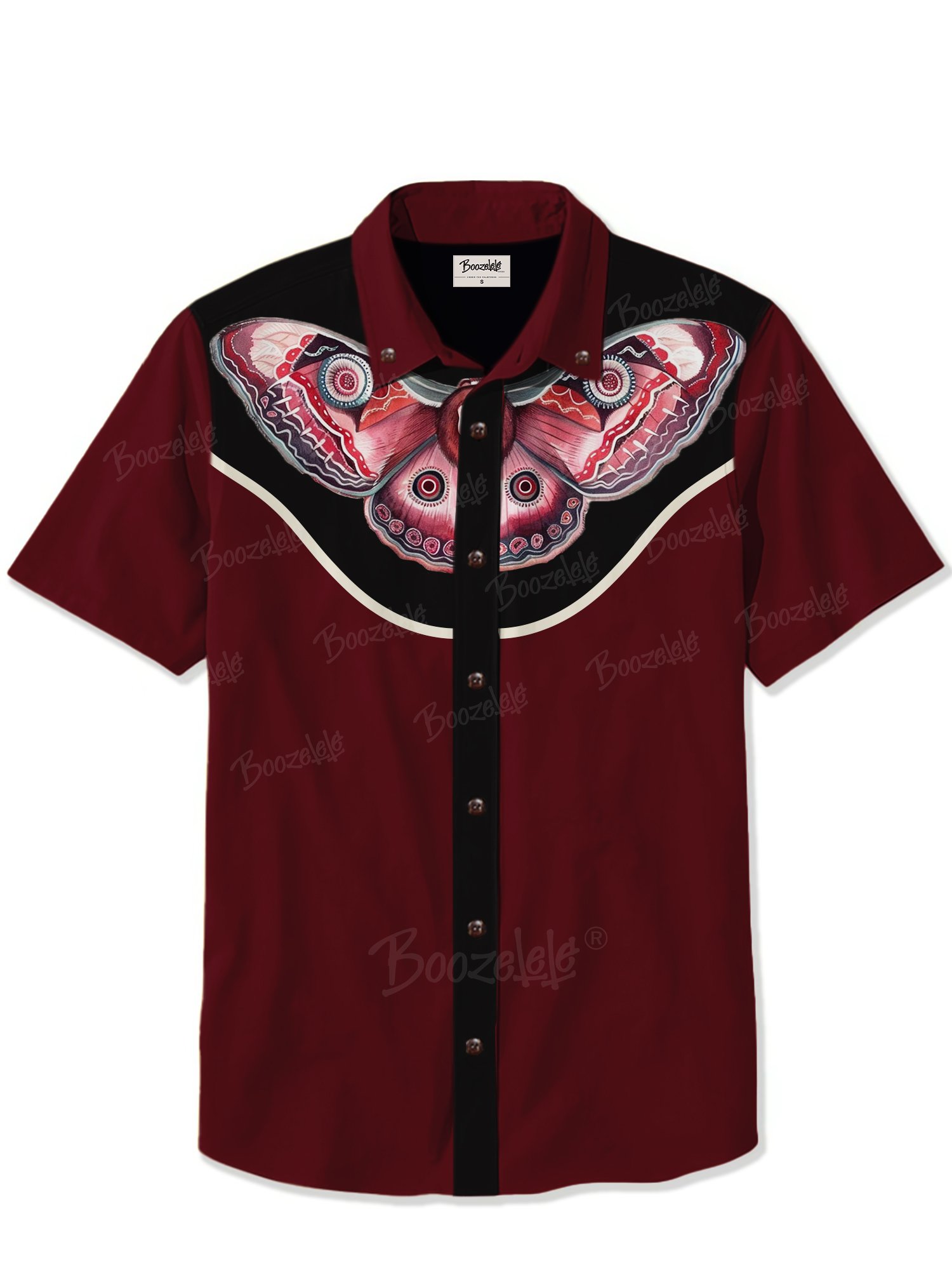 Retro Skull Dark Butterfly- 100% Cotton Shirt