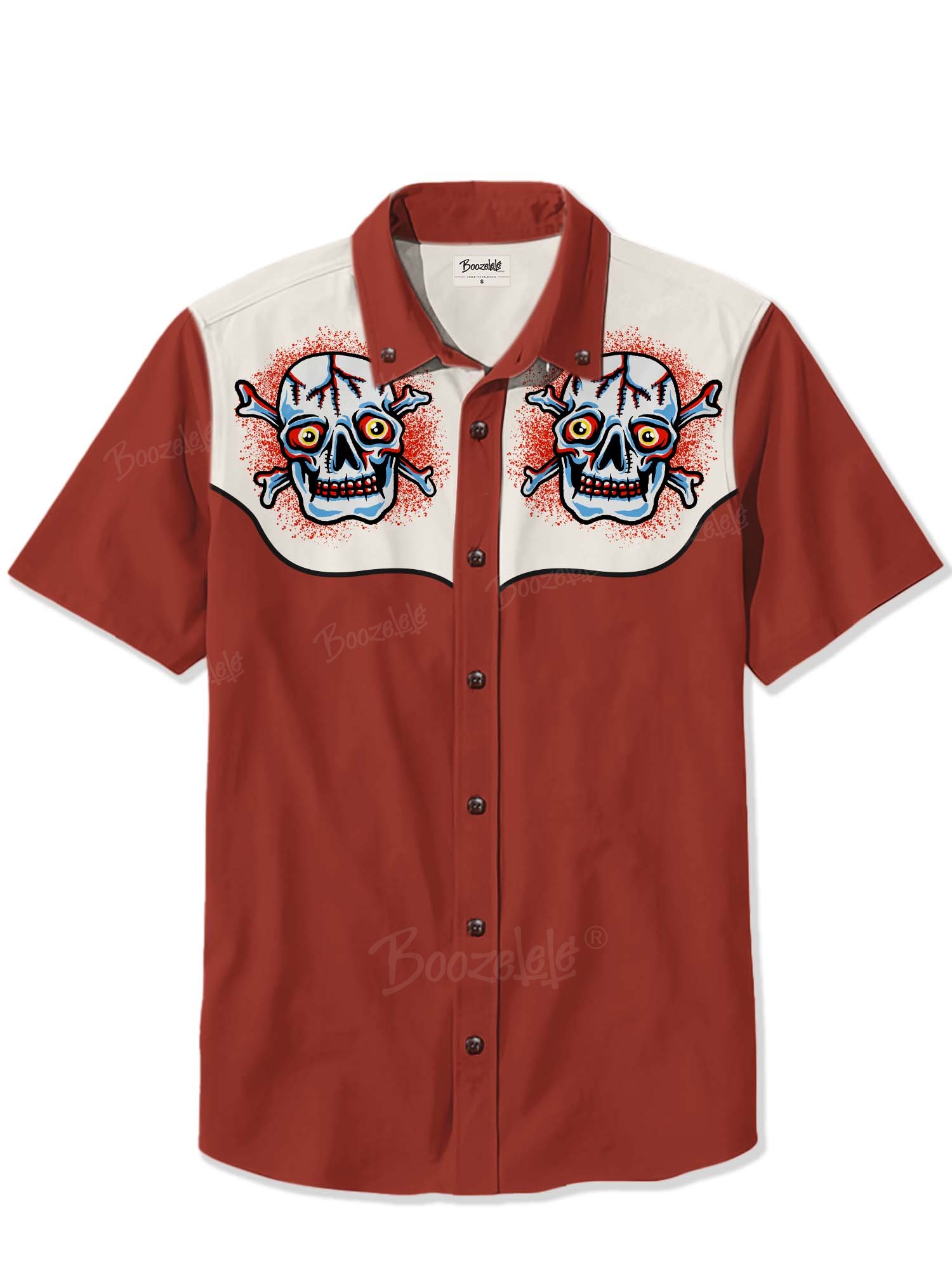 【Nyawart Design X Boozelele】Monster Skull - 100% Cotton Shirt