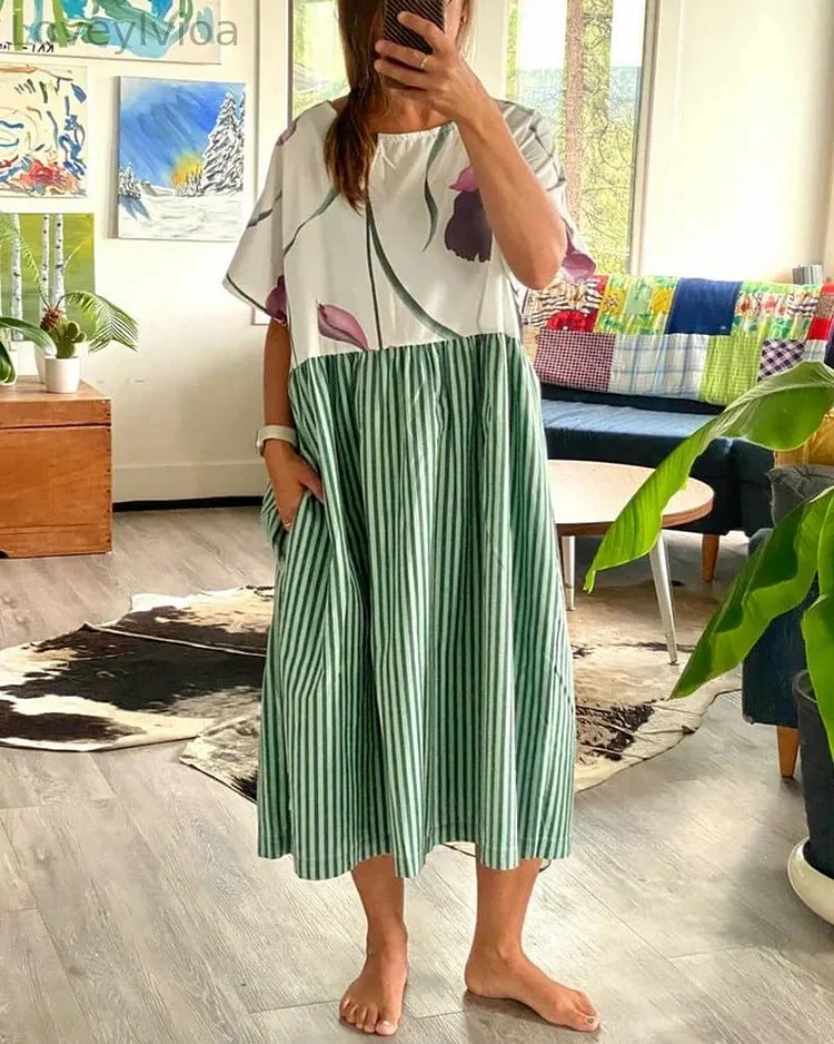 Women's Casual Resort Style Flowing Dress