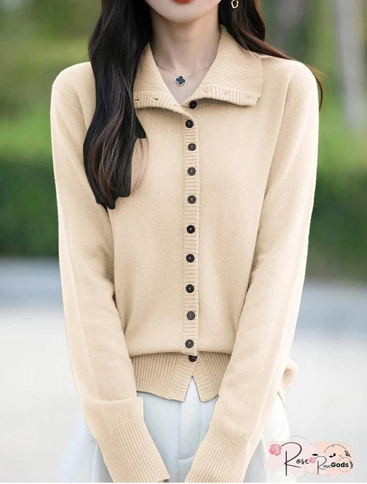 Women's High-Neck Ribbed Sweater - Soft Stretch Acrylic Blend Casual Pullover with Button Detail, All-Season Versatile Black Sweater for Casual Attire