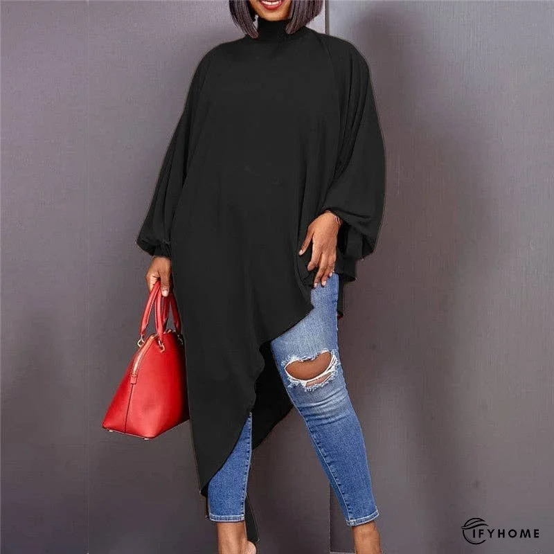 Solid Color Irregular Fashion Plus Size Cowl | IFYHOME